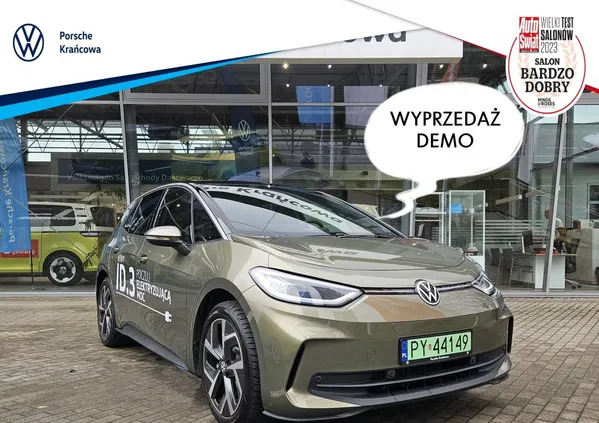 volkswagen id.3 jasło Volkswagen ID.3 cena 204500 przebieg: 5058, rok produkcji 2023 z Jasło